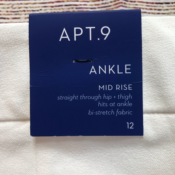 Women’s Apt 9 Torie Straight Leg Ankle Pants-sz 12 - Picture 8 of 12